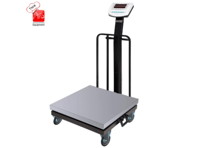باسکول سینی استیل چرخدار 500 کیلویی محک 